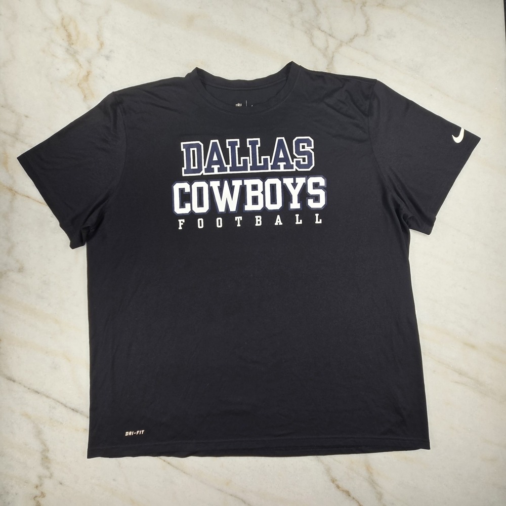 Nike NFL Dallas‎ Cowboys Football Shirt Men's 3XL Black Dri-Fit Onfield Apparel